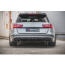 Diffusor Heck Ansatz passend für Audi S6 / A6 S-Line C7 FL Carbon Look