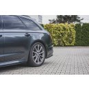 Heck Ansatz Flaps Diffusor passend für Audi S6 / A6 S-Line C7 FL schwarz matt