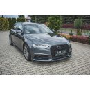 Front Ansatz passend für Audi S6 / A6 S-Line C7 FL  schwarz matt