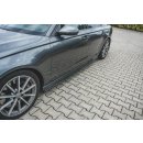 Dokladki Progów Audi S6 / A6 S-Line C7 FL  schwarz matt