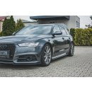 Dokladki Progów Audi S6 / A6 S-Line C7 FL  schwarz Hochglanz