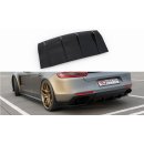 Diffusor Heck Ansatz passend für Porsche Panamera Turbo / GTS 971 schwarz matt