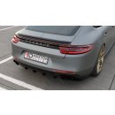 Diffusor Heck Ansatz passend für Porsche Panamera Turbo / GTS 971 schwarz matt