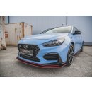 Robuste Racing Front Ansatz passend für + Flaps Hyundai I30 N Mk3 Hatchback / Fastback schwarz Hochglanz