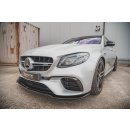 Front Ansatz V.1 passend für Mercedes-Benz E63 AMG Kombi/Sedan S213/W213 schwarz matt