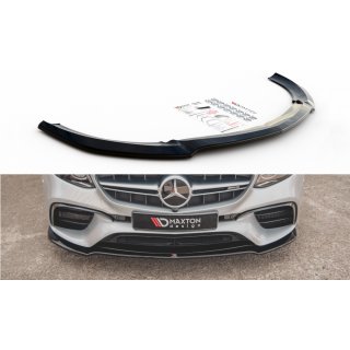 Front Ansatz V.1 passend für Mercedes-Benz E63 AMG Kombi/Sedan S213/W213 schwarz Hochglanz