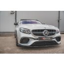 Front Ansatz V.2 passend für Mercedes-Benz E63 AMG Kombi/Sedan S213/W213 schwarz Hochglanz