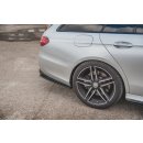 Heck Ansatz Flaps Diffusor passend für Mercedes-Benz E63 AMG Kombi S213 schwarz matt