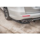 Heck Ansatz Flaps Diffusor passend für Mercedes-Benz E63 AMG Kombi S213 schwarz Hochglanz