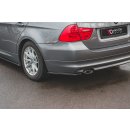 Heck Ansatz Flaps Diffusor passend für BMW 3er E91 Facelift schwarz matt