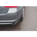 Heck Ansatz Flaps Diffusor passend für BMW 3er E91 Facelift schwarz matt