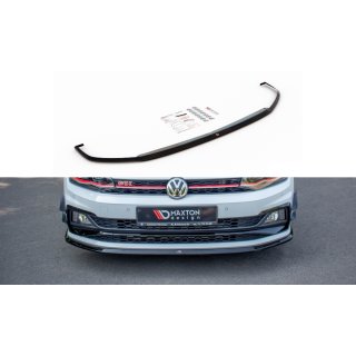 Front Ansatz V.3 passend für VW Polo GTI Mk6 schwarz matt