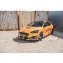 Robuste Racing Front Ansatz passend für + Flaps Ford Focus ST / ST-Line Mk4 schwarz Hochglanz