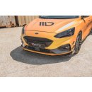 Robuste Racing Front Ansatz passend für + Flaps Ford Focus ST / ST-Line Mk4 schwarz Hochglanz