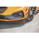 Robuste Racing Front Ansatz passend für + Flaps Ford Focus ST / ST-Line Mk4 schwarz Hochglanz