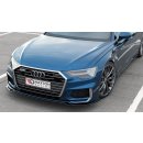 Front Ansatz V.1 passend für Audi A6 S-Line / S6 C8  schwarz Hochglanz