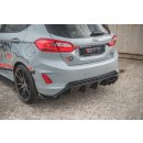 Heck Ansatz Flaps Diffusor passend für Ford FIesta Mk8 ST schwarz matt