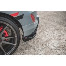 Heck Ansatz Flaps Diffusor passend für Ford FIesta Mk8 ST schwarz matt