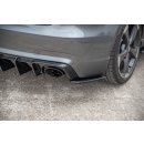 Heck Ansatz Flaps Diffusor V.2 passend für Audi RS3 8V Sportback schwarz Hochglanz