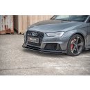 Robuste Racing Front Ansatz passend für + Flaps Audi RS3 8V Sportback schwarz Hochglanz