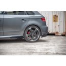 Rear Side Flaps Audi RS3 8V Sportback schwarz Hochglanz