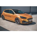 Front Ansatz V.7 passend für Ford Focus ST / ST-Line Mk4 schwarz Hochglanz