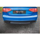 Heck Ansatz Flaps Diffusor passend für Audi S4 / A4 S-Line B8 Sedan schwarz Hochglanz