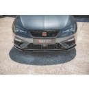 Front Ansatz V.4 passend für Seat Leon Cupra / FR Mk3 FL schwarz matt