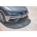 Front Ansatz V.4 passend für Seat Leon Cupra / FR Mk3 FL schwarz matt