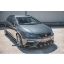 Front Ansatz V.4 passend für Seat Leon Cupra / FR Mk3 FL schwarz matt