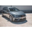 Front Ansatz V.5 passend für Seat Leon Cupra / FR Mk3 FL schwarz matt