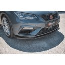 Front Ansatz V.5 passend für Seat Leon Cupra / FR Mk3 FL schwarz matt