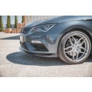 Front Ansatz V.5 passend für Seat Leon Cupra / FR Mk3 FL schwarz matt