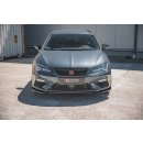 Front Ansatz V.7 passend für Seat Leon Cupra / FR Mk3 FL schwarz matt