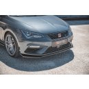 Front Ansatz V.7 passend für Seat Leon Cupra / FR Mk3 FL schwarz matt