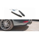 Heck Ansatz Flaps Diffusor V.2 passend für Seat Leon Cupra  ST Mk3 FL schwarz Hochglanz