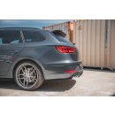 Heck Ansatz Flaps Diffusor V.2 passend für Seat Leon Cupra  ST Mk3 FL schwarz Hochglanz