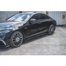 Seitenschweller Ansatz passend für Mercedes-Benz CLS AMG-Line C257 schwarz matt