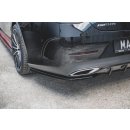 Mittlerer Diffusor Heck Ansatz passend für Mercedes-Benz CLS AMG-Line C257 schwarz matt