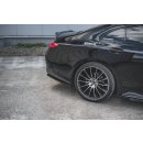 Mittlerer Diffusor Heck Ansatz passend für Mercedes-Benz CLS AMG-Line C257 schwarz matt