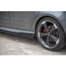 Rennen Haltbarkeit Seitenschweller Ansatz passend für + Flaps Audi RS3 8V Sportback schwarz Hochglanz