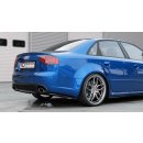 Heck Ansatz Flaps Diffusor V.1 passend für Audi RS4 Sedan B7 schwarz matt