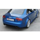 Heck Ansatz Flaps Diffusor V.1 passend für Audi RS4 Sedan B7 schwarz matt