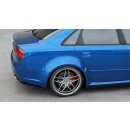 Heck Ansatz Flaps Diffusor V.1 passend für Audi RS4 Sedan B7 Carbon Look