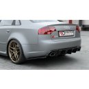 Heck Ansatz Flaps Diffusor V.2 passend für Audi RS4 Sedan B7 schwarz matt