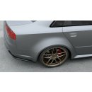 Heck Ansatz Flaps Diffusor V.2 passend für Audi RS4 Sedan B7 schwarz matt