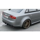 Heck Ansatz Flaps Diffusor V.2 passend für Audi RS4 Sedan B7 schwarz matt