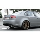 Heck Ansatz Flaps Diffusor V.2 passend für Audi RS4 Sedan B7 schwarz matt