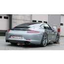 Heck Ansatz Flaps Diffusor passend für Porsche 911 Carrera 991 Carbon Look