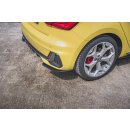 Heck Ansatz Flaps Diffusor passend für Audi A1 S-Line GB schwarz Hochglanz